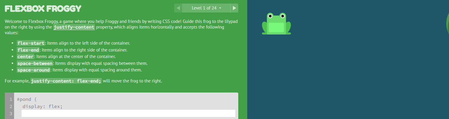 FLEXBOX FROGGY