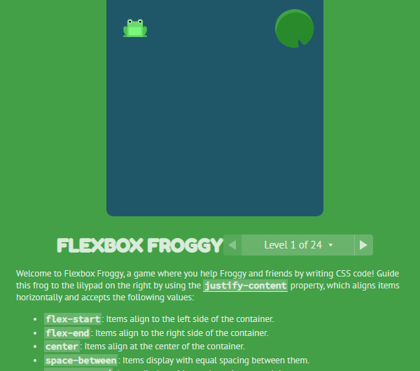 FLEXBOX FROGGY