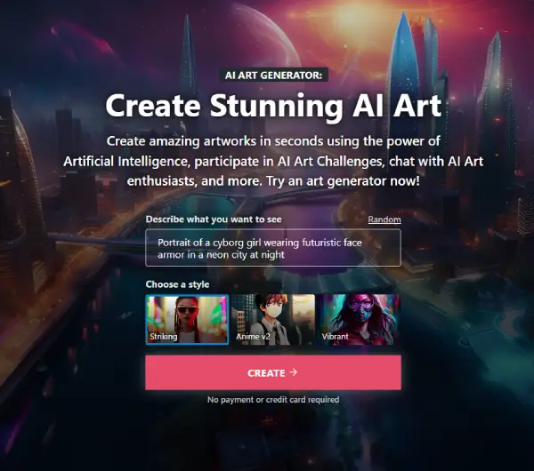 NightCafe Studio's revolutionary platform, empowering individuals to create AI-generated art.