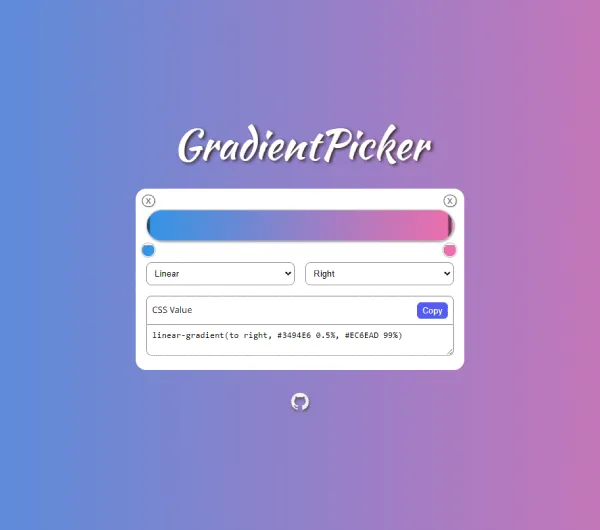 GradientPicker is a tool or programming library that allows you to create