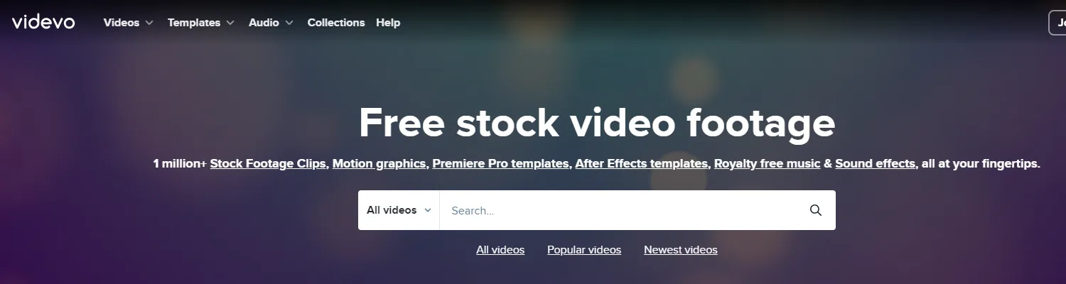 Videvo: An Impressive Collection of Free Stock Videos and Motion Graphics