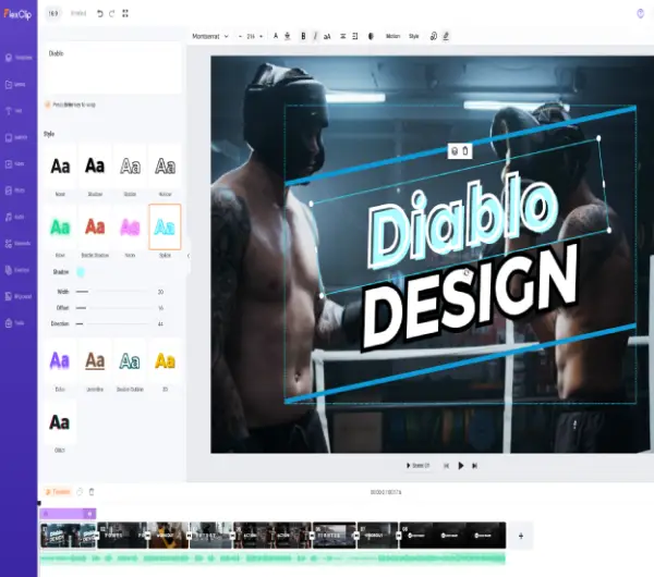 FlexClip interface showcasing its user-friendly design and video editing tools&quot;