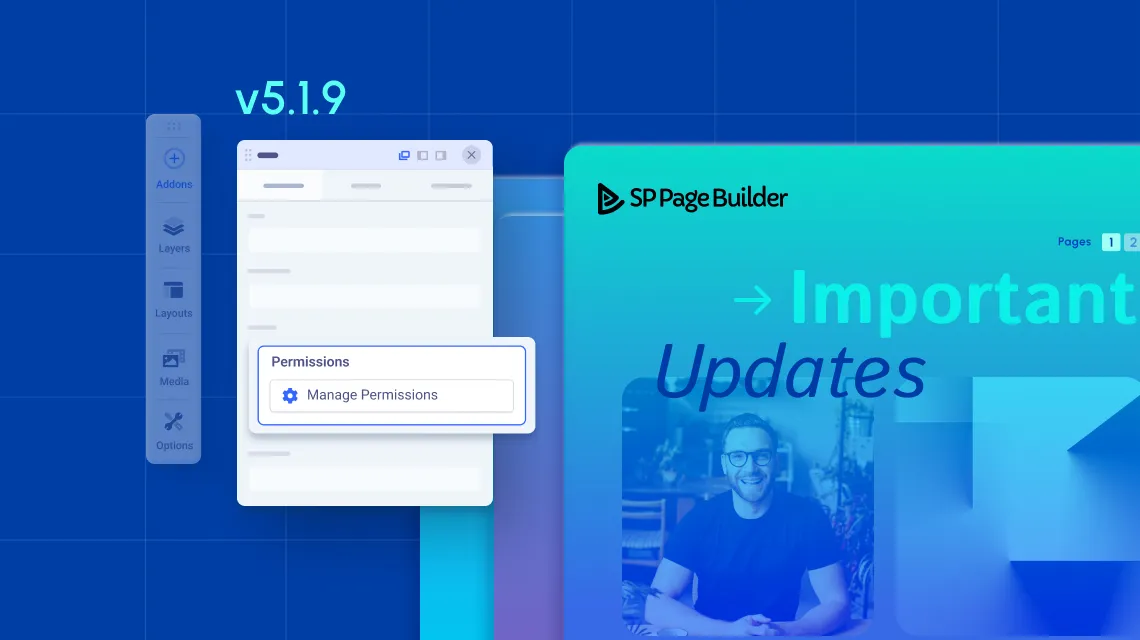 SP Page Builder v5.1.9 update features and enhancements