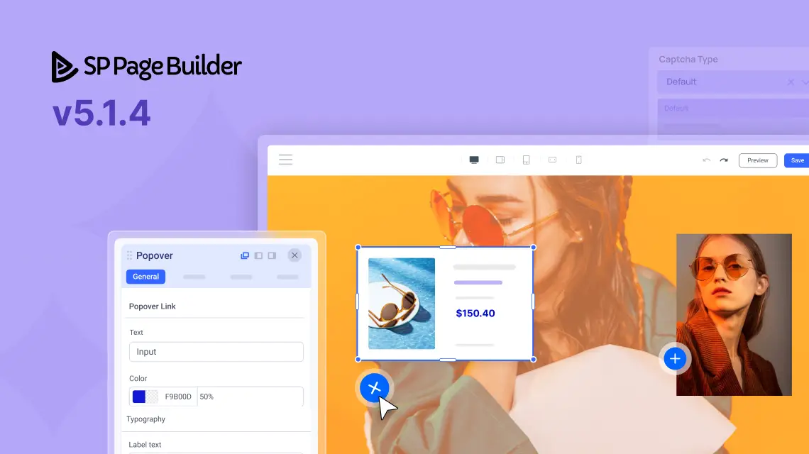 SP Page Builder v5.1.4 Update Interface showcasing new features and enhancements