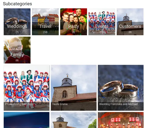 Event Gallery Joomla component image