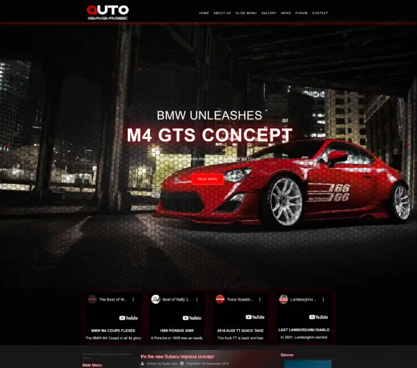 image joomla 3 template DD AUTOGARAGE 84