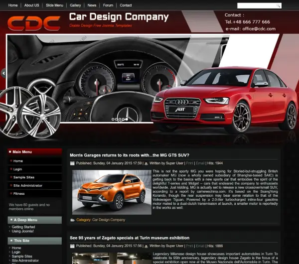 image joomla 3 template DD CARDESIGN 60