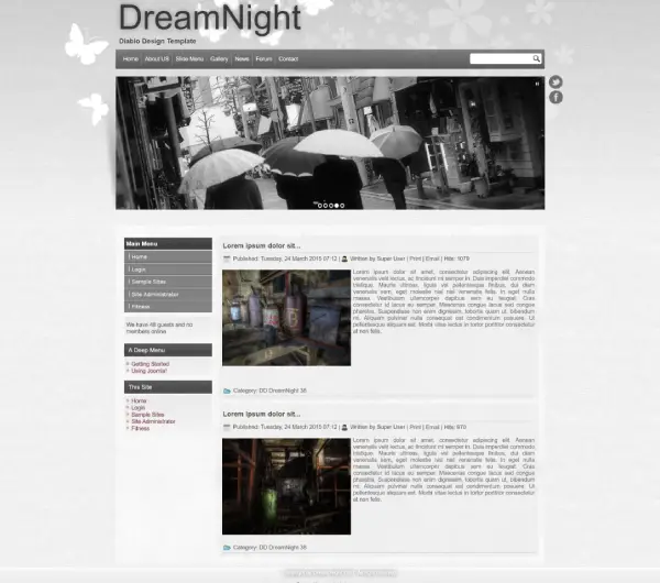 image joomla 3 template DD DREAMNIGHT 38