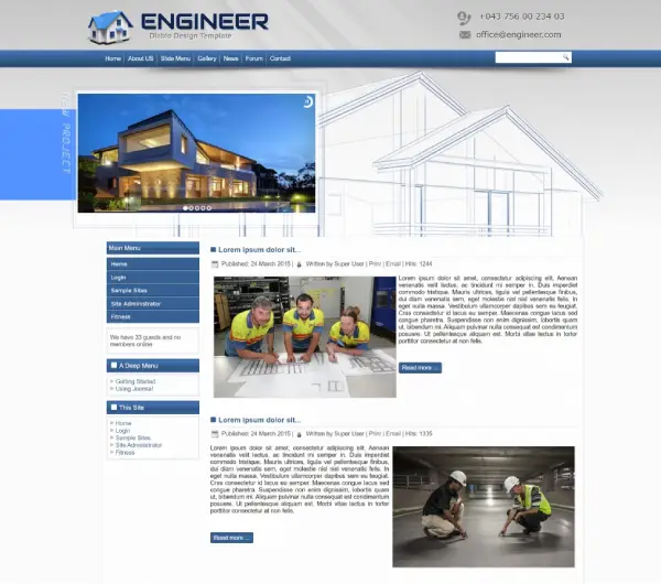 image joomla 3 template DD ENGINEER 47