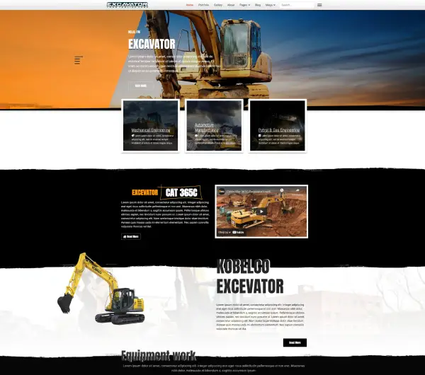 image joomla 4 template DDD EXCAVATOR 119