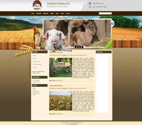 image joomla 3 template DD FARMERS 79