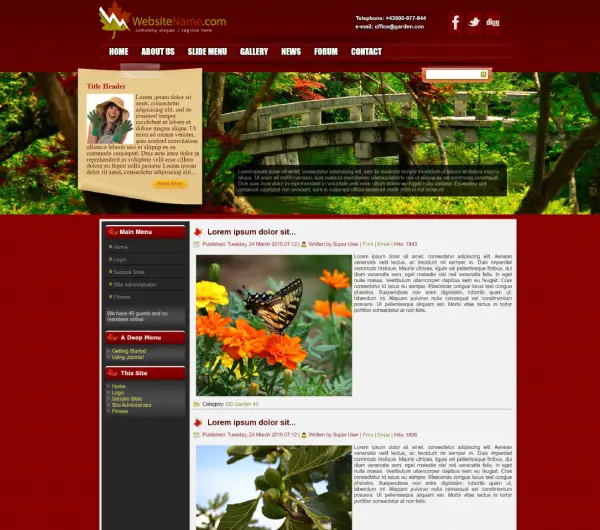 image joomla 3 template DD GARDEN 40