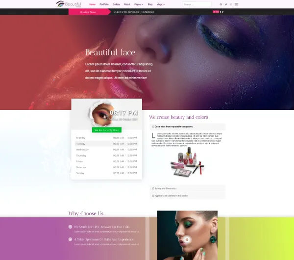 image joomla 4 template DD MAKEUP-STUDIO 123