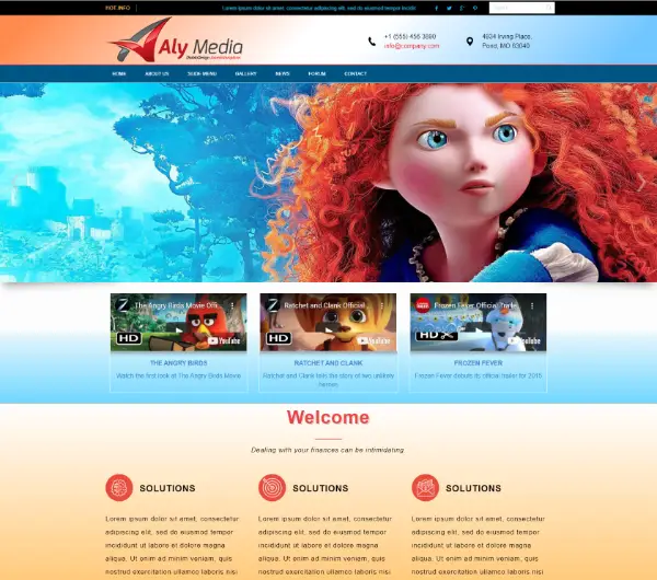 image joomla 3 template DD MEDIA 102