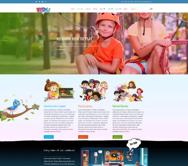 image joomla 4 template DD NEWKIDS 120