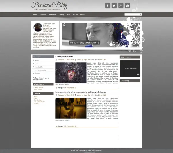 image joomla 3 template DD PERSONALBLOG 69