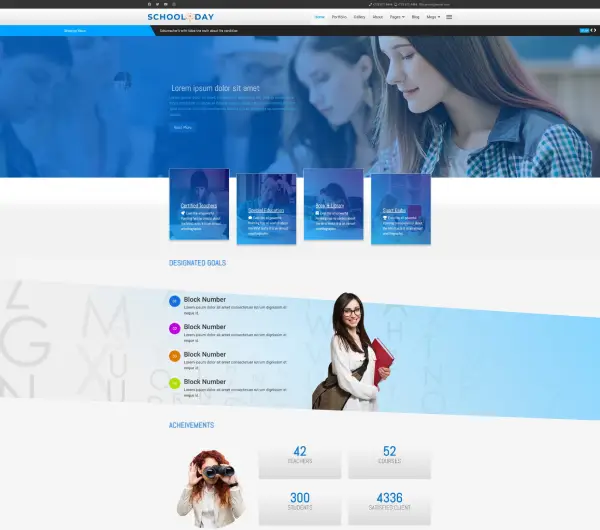 image joomla 4 template DD SCHOOLDAY 117