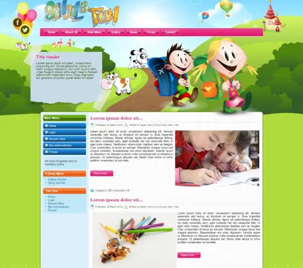 image joomla 3 template DD SCHOOLSFUN 48