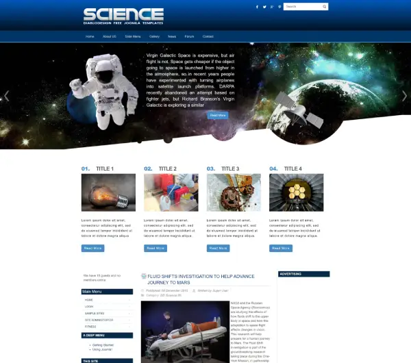 image joomla 3 template DD SCIENCE 85