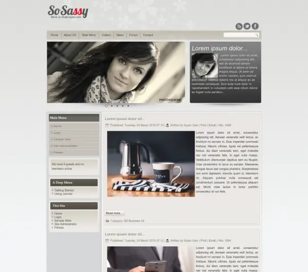 image joomla 3 template SO SASSY