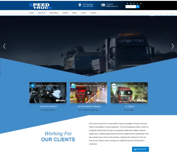 image joomla 3 template DD SPEEDTRUCK 109