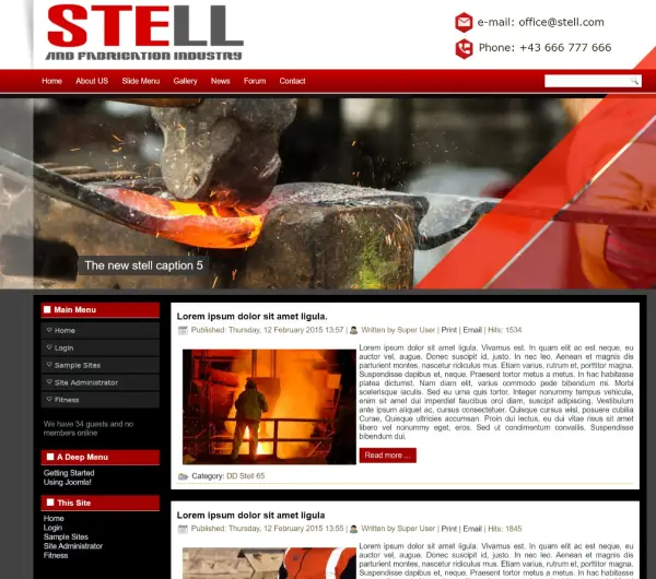 image joomla 3 template DD STELL 65