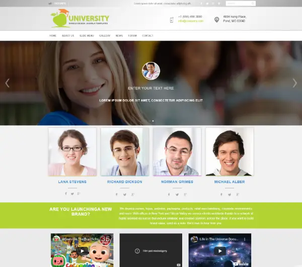 image joomla 3 template DD UNIVERSITY 104