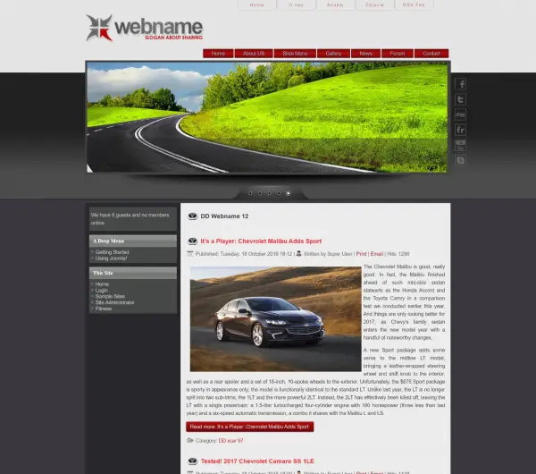 image joomla 3 template WEBNAME