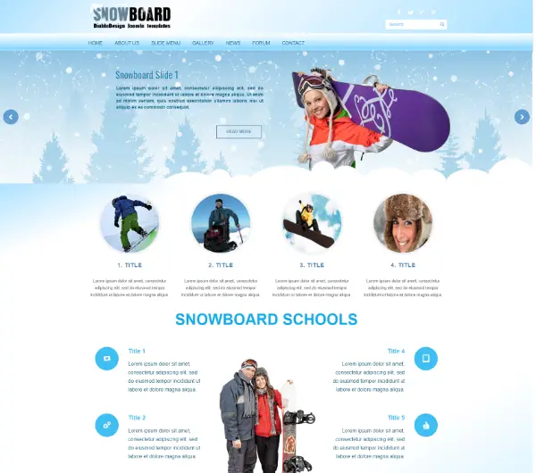 image joomla 3 template DD  WINTER 101