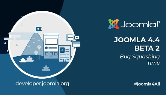 Joomla 4.4 Beta 2 Official Release Banner