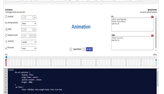 Screenshot of a web page featuring various CSS animations created using the CSS Animation Kit.