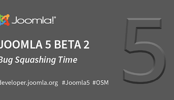 Screenshot of Joomla 5.0 Beta 2 interface showcasing new features and improvements